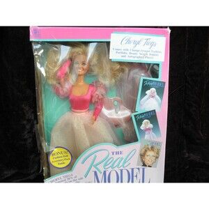 NEW 1989 VINTAGE by MATCHBOX TOYS #54612 CHERYL TIEGS THE REAL MODEL CRUSHED BOX